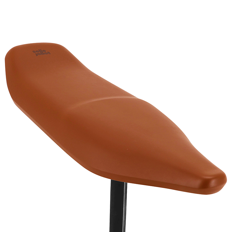Selle biplace Jallot coloris cognac avec tige de selle renforcée