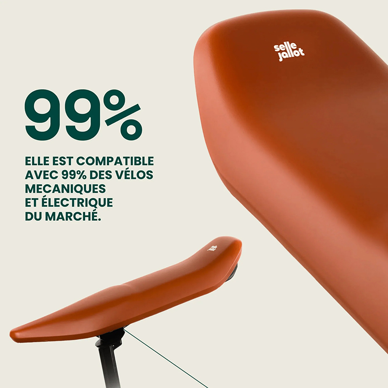 Selle biplace Jallot en situation de transport passager