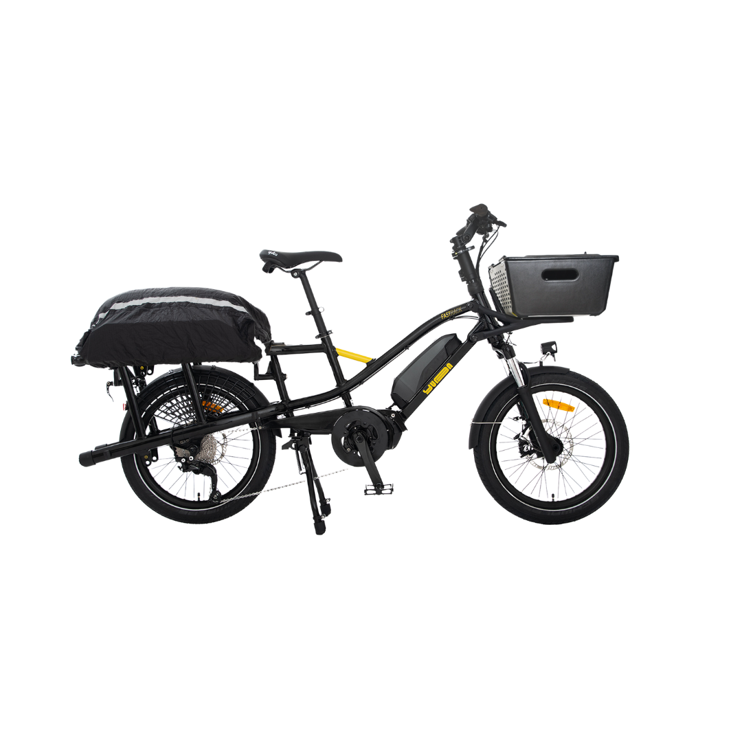 Yuba FastRack Active Edition couleur Espresso, vélo cargo compact électrique